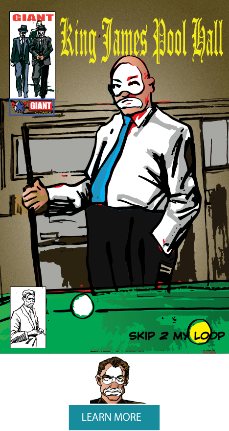 COLOR IMAGE OF KING JAMES POOL HALL FIRST ISSUE COVER GIANTCOMIX